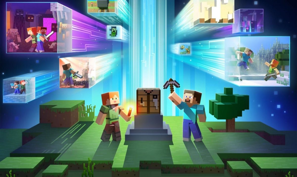 wallpaper-minecraft-alex-steve-u